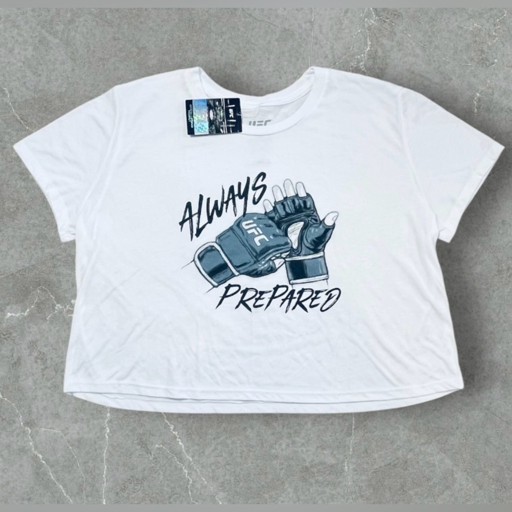 NWT UFC Women’s Always Prepared Crop Tee Shirt